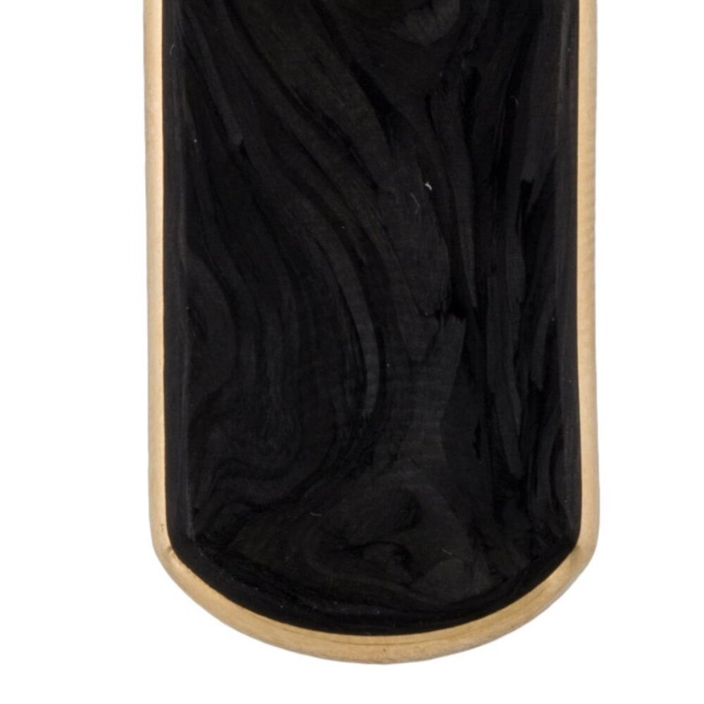DAVID YURMAN 18K 750 YELLOW GOLD FORGED CARBON STREAMLINE® TAG PENDANT - Picture 3 of 7